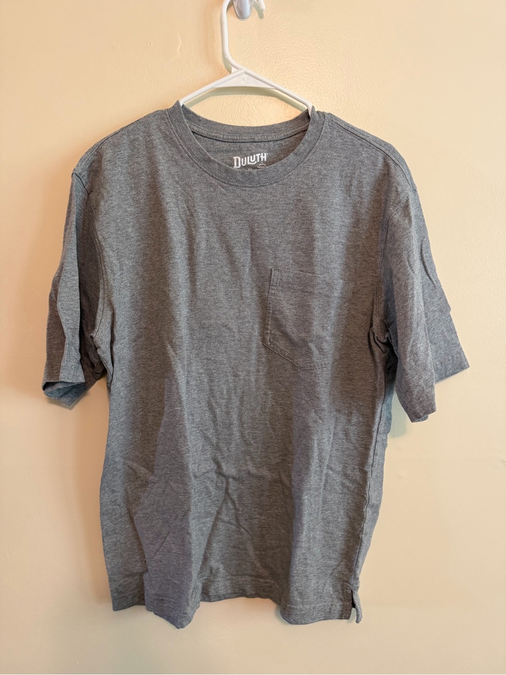 Duluth Trading Co Gray Short-Sleeve Pocket Tee